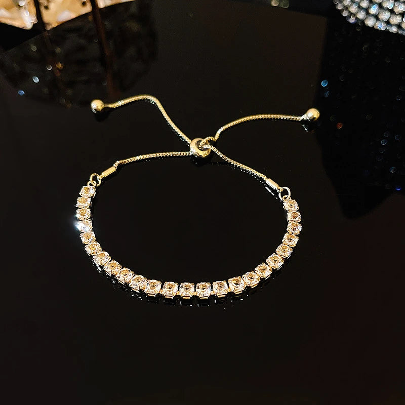 Fashion Droplet Shape Zircon Bracelet - Viva Bella