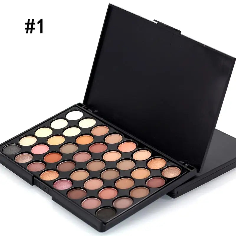 78-Color Glitter Eyeshadow Palette – Matte + Shimmer Combo
