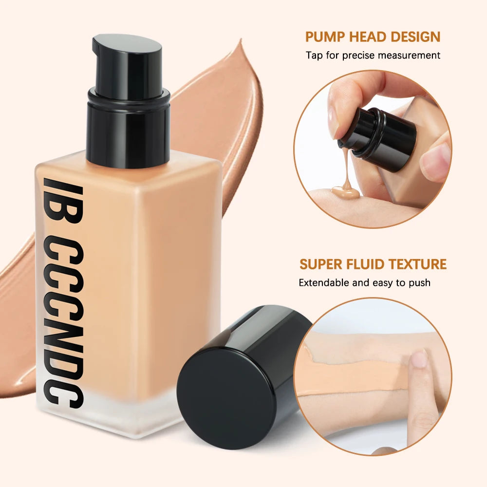 Make Up Foundation Cream for Face High Coverage Foundation Foundations Makeup Waterproof Korean Makeup Base Cosmetic Mist Cc Bb - Viva Bella