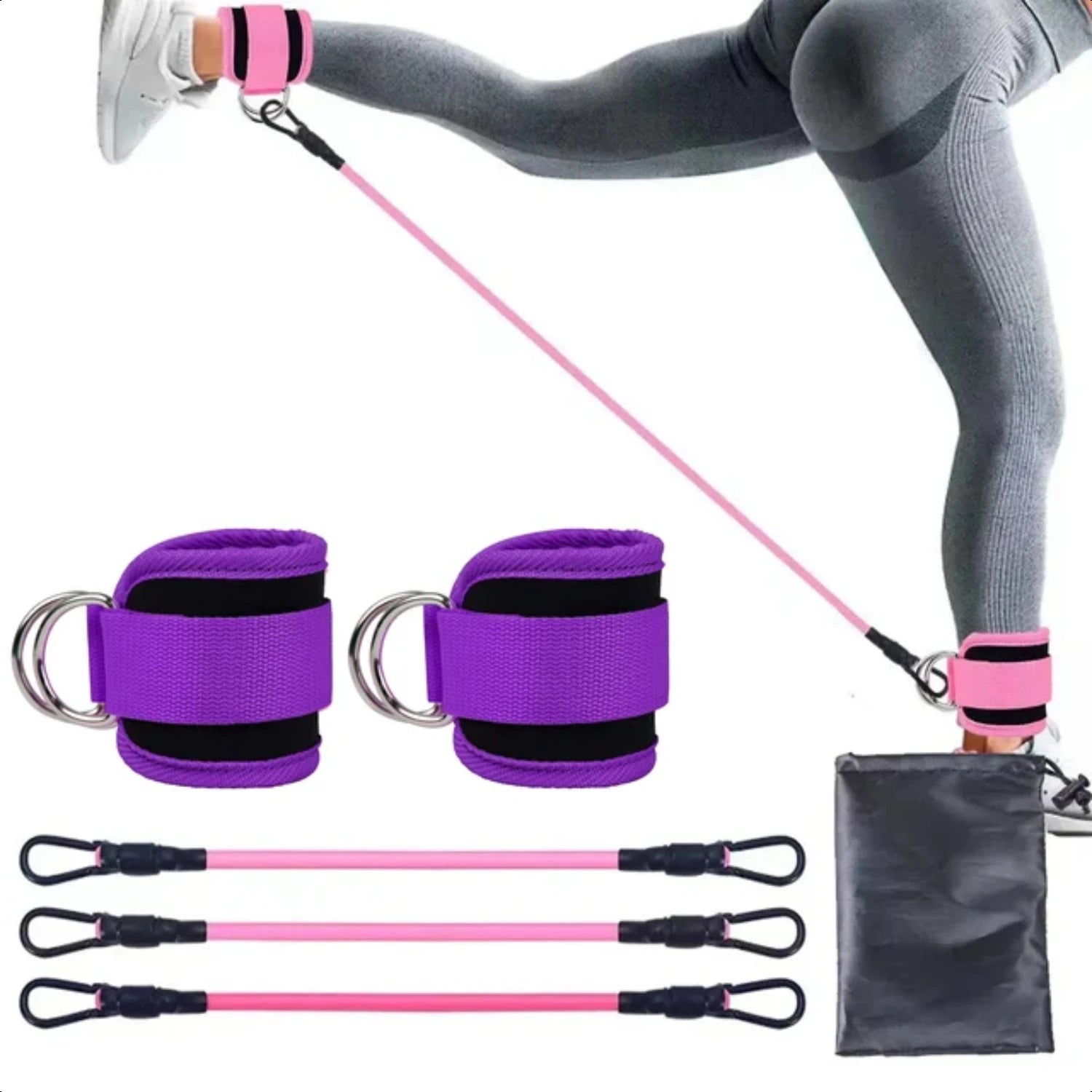 Ankle Straps Resistance Bands Set - Viva Bella