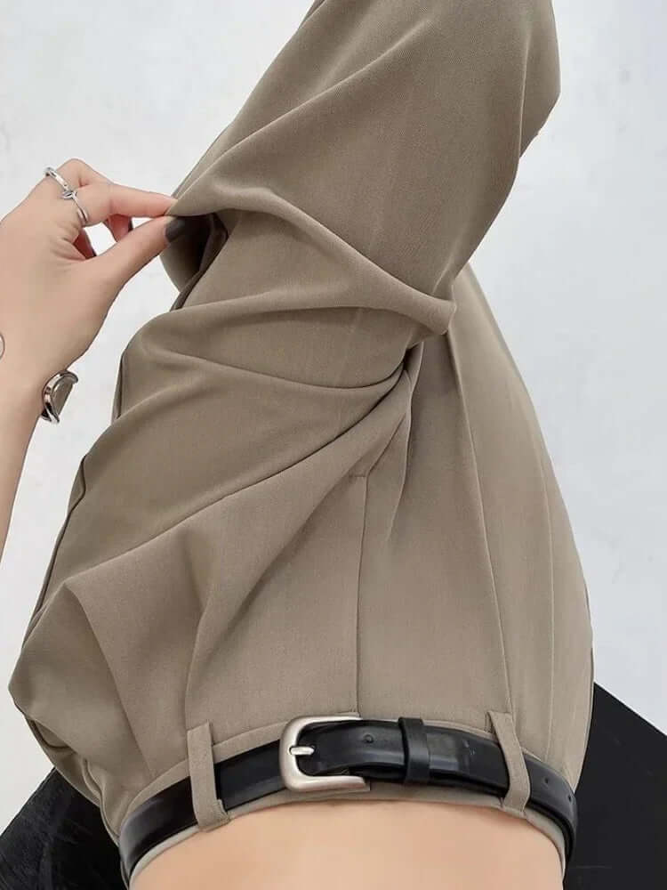 High Waist Loose Straight Trouser - Viva Bella