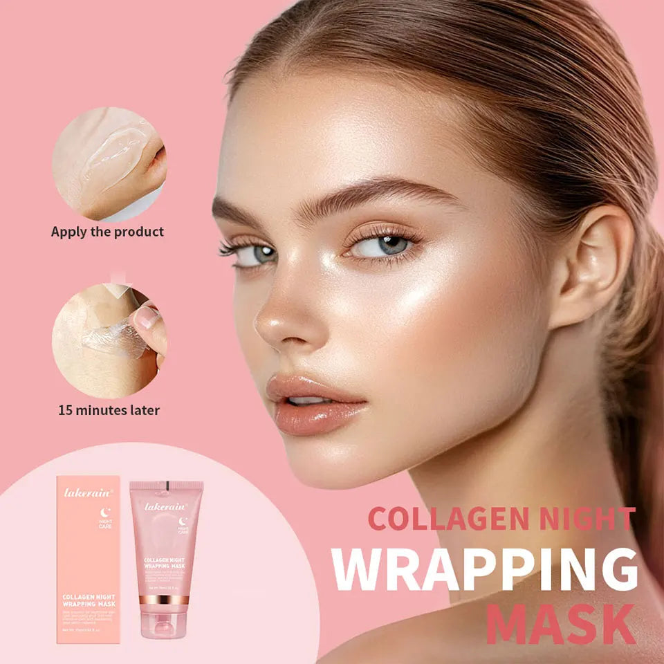Korean Deep Collagen Mask Peel Off Mask Face Anti Wrinkle Lifting  Skin Care Masks Bio Pack Night Wrapping Woman Overnight Skin - Viva Bella