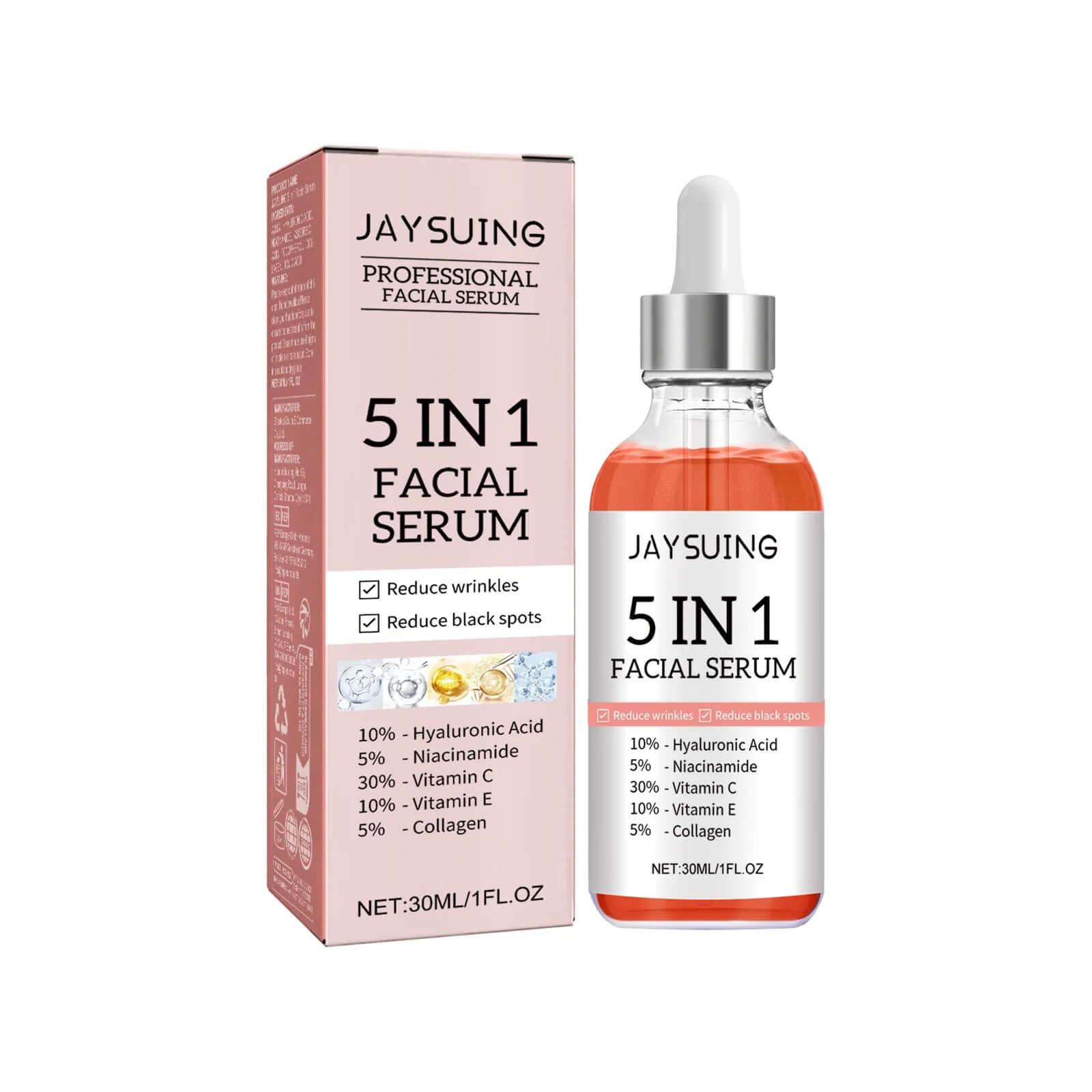 5 In 1 Facial Serum Fade Fine Lines - Viva Bella