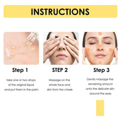 24K Gold Face Serum - Korean Hyaluronic Acid Essence - Viva Bella