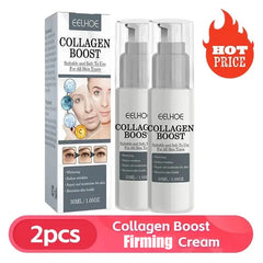 1/2/3pcs 30ml Collagen Boost Firming Essence Cream Fade fine lines Face brightening lightining Serum Cream skin care for women - Viva Bella