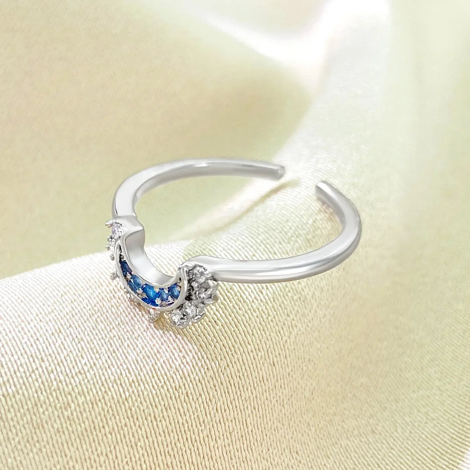 Sparkling Moon Sun Star Ring - Viva Bella