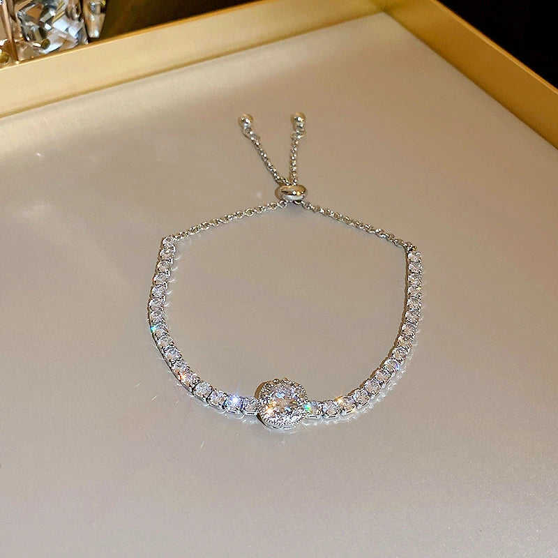 Fashion Droplet Shape Zircon Bracelet - Viva Bella