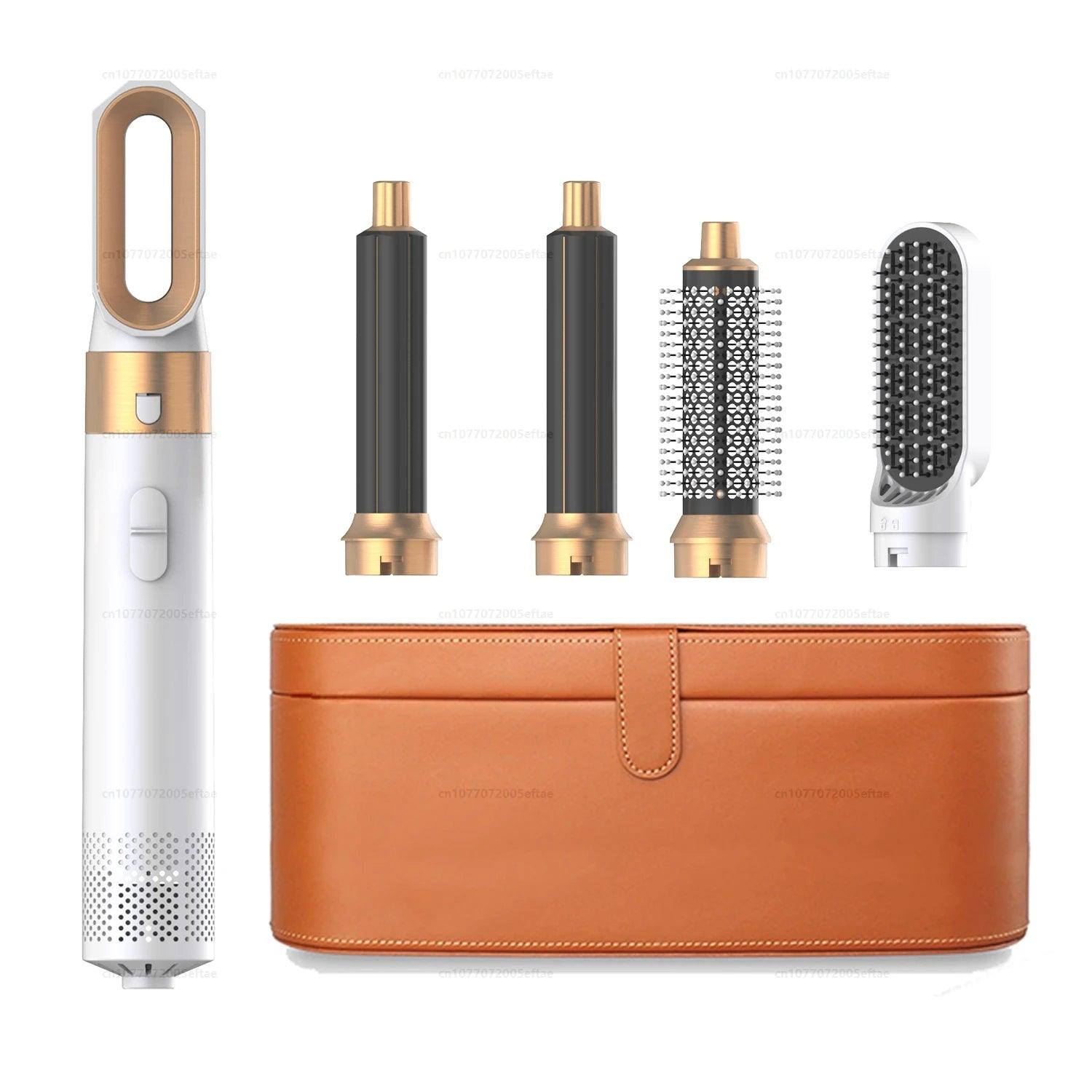 2025 New 5-in-1 Hair Dryer Hot Comb Set Professional Curling Iron Hair Straightener Styling Tool for Dyson Airwrap Hair Dryer Ho - Viva Bella