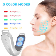 One Set Electric Face Massager 5 Modes 12 Intensity Adjustments Suitable Daily Facial Care - Viva Bella