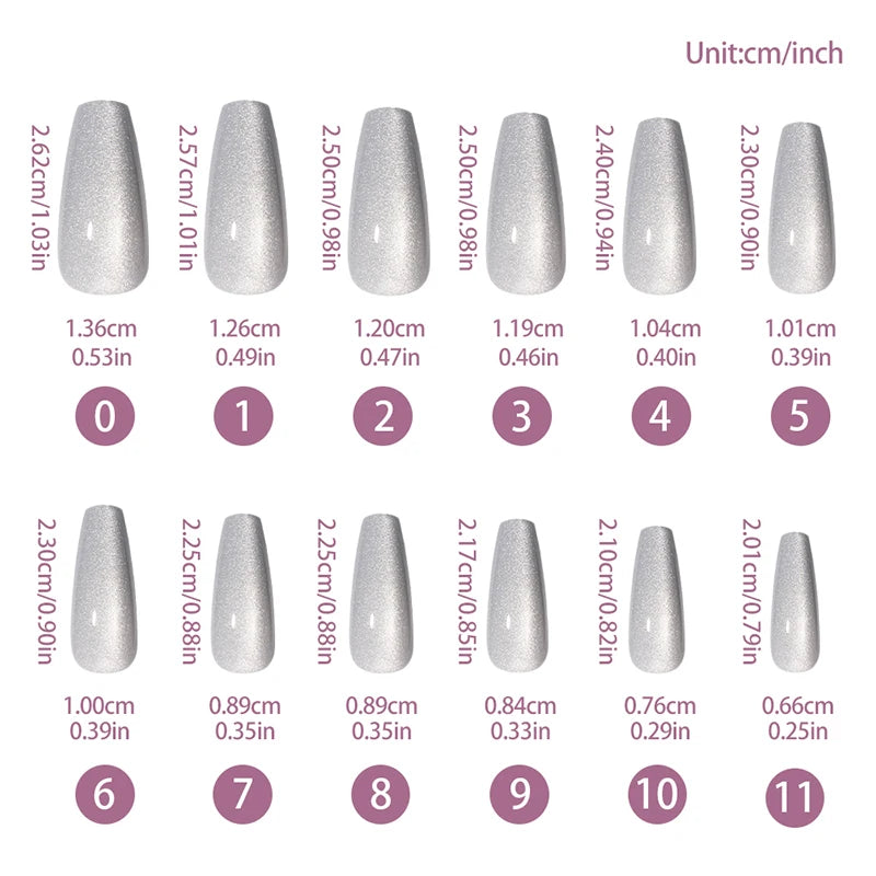 Cat Eye Pink Press-On Nails – Salon Style, No Wait (120pcs)
