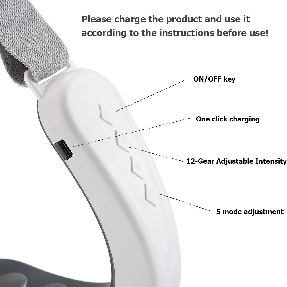 One Set Electric Face Massager 5 Modes 12 Intensity Adjustments Suitable Daily Facial Care - Viva Bella