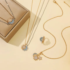Sparkling Moon Sun Star Ring - Viva Bella