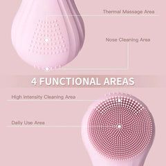 Sonic Waterproof Facial Cleansing Brush - Viva Bella