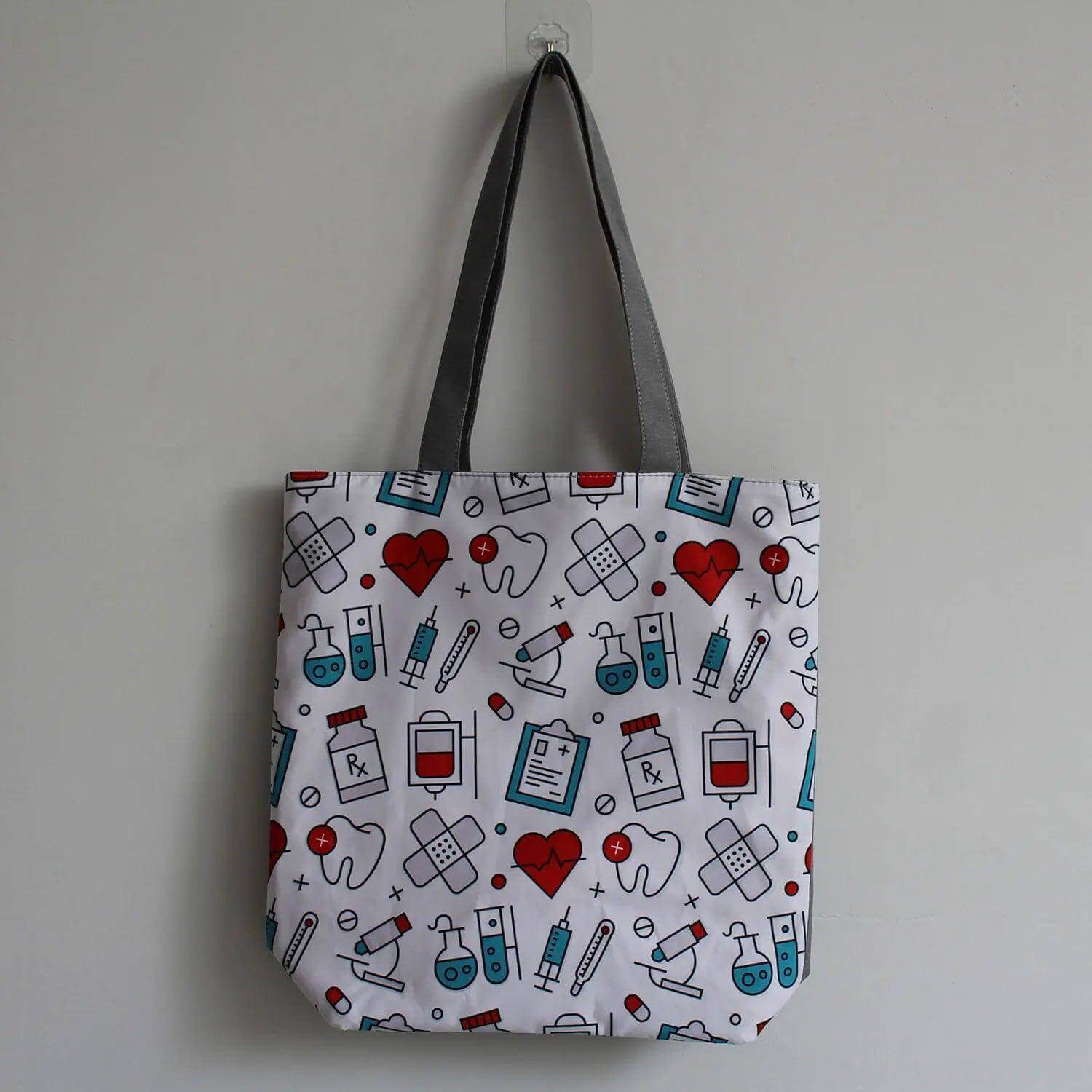 Custom Cartoon Nurse Tote Bag - Reusable Fashion Handbag - Viva Bella