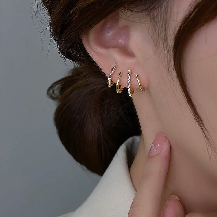 Zircon Flower Crystal Earrings - Viva Bella