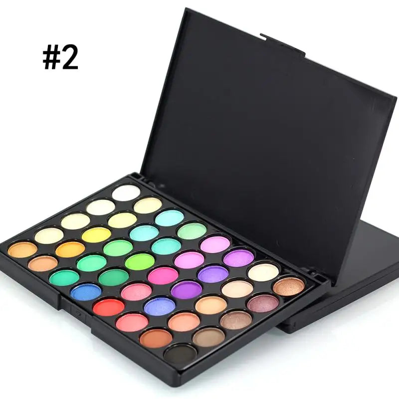 78-Color Glitter Eyeshadow Palette – Matte + Shimmer Combo