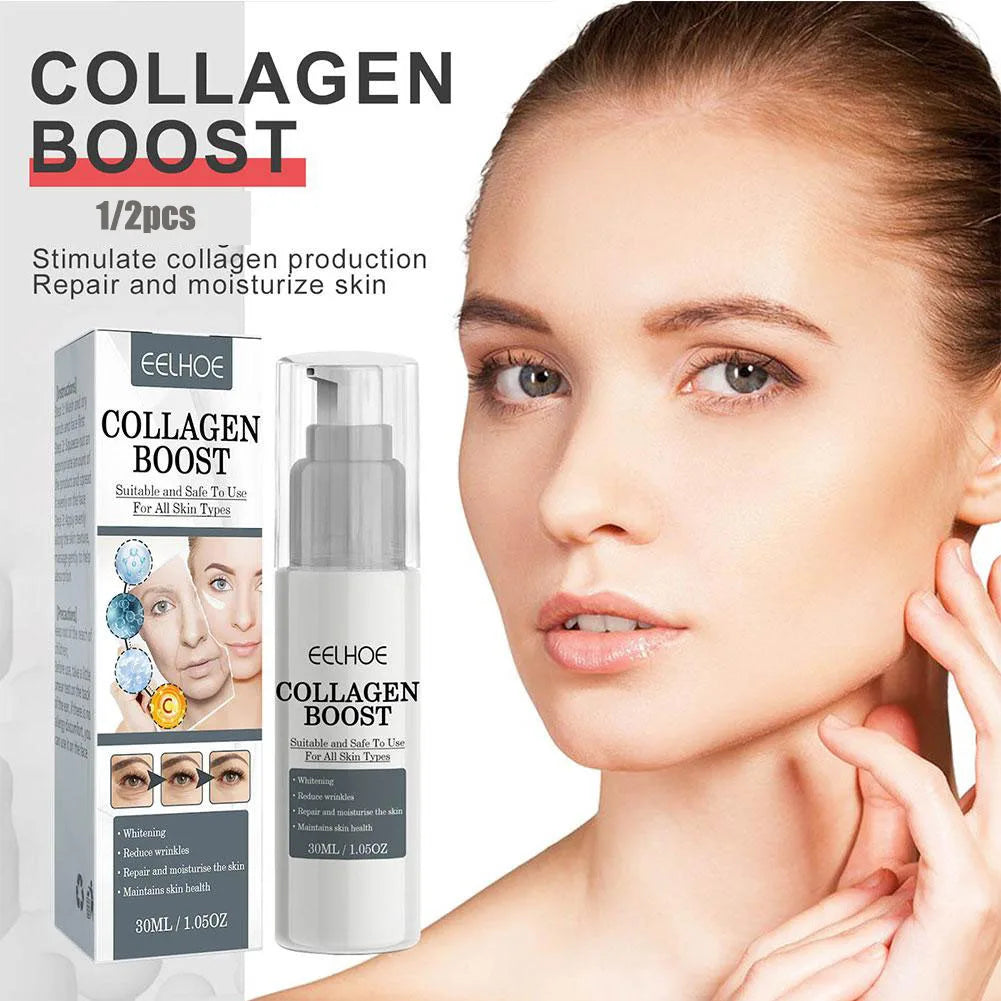 1/2/3pcs 30ml Collagen Boost Firming Essence Cream Fade fine lines Face brightening lightining Serum Cream skin care for women - Viva Bella