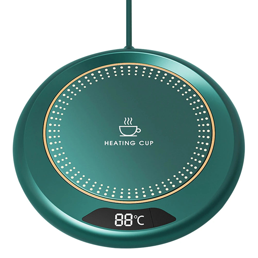 Thermostatic Heating Coaster USB Home Heating Coaster 3-speed Adjustment Heating 55 Degrees Constant Temperature - Viva Bella