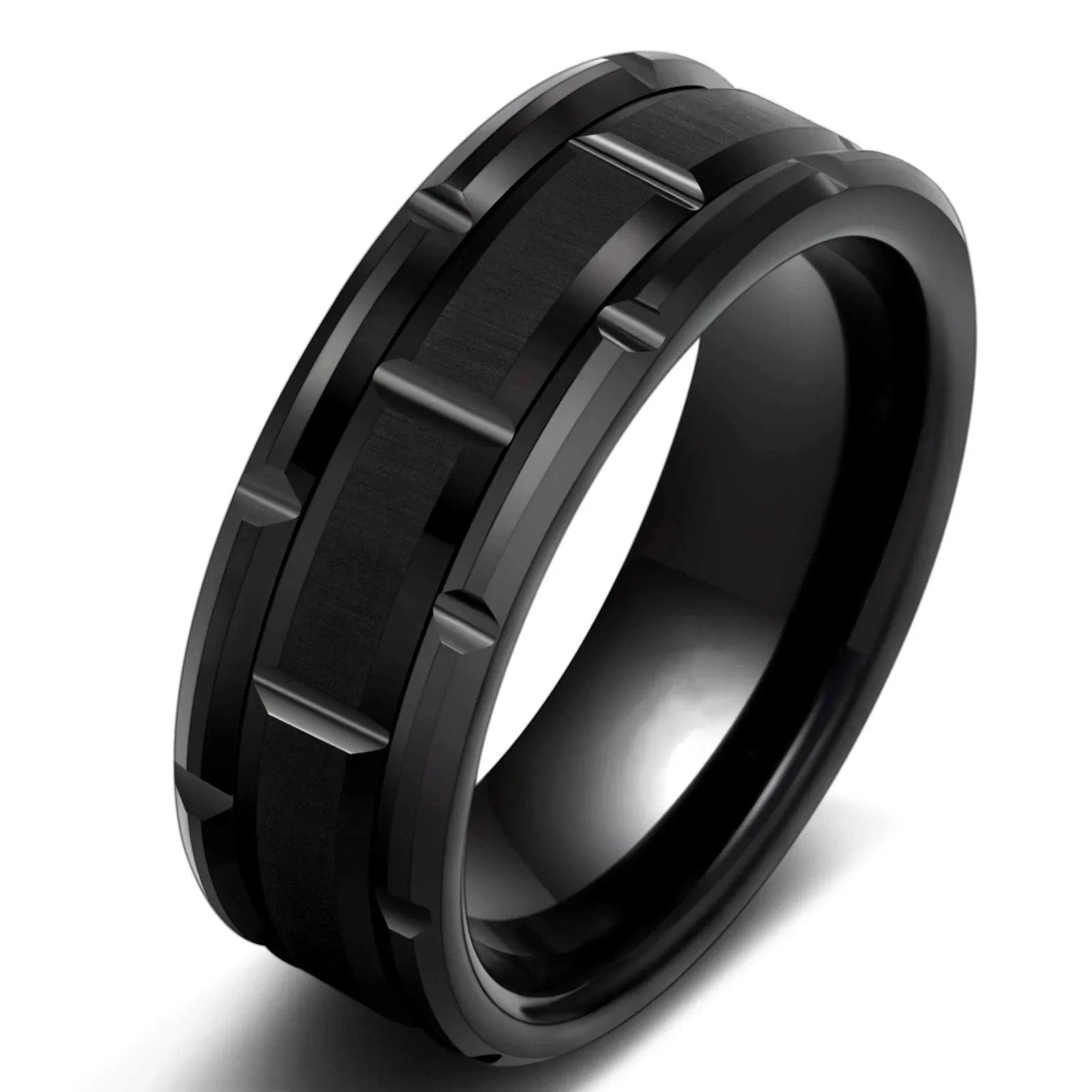 Couple Rings Set – Zirconia & Stainless Steel Wedding Jewelry - Viva Bella