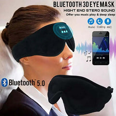 Mask For Sleep Headphones Bluetooth 3D Eye Mask Music Play Sleeping Headphones with Built-in HD Speaker - Viva Bella