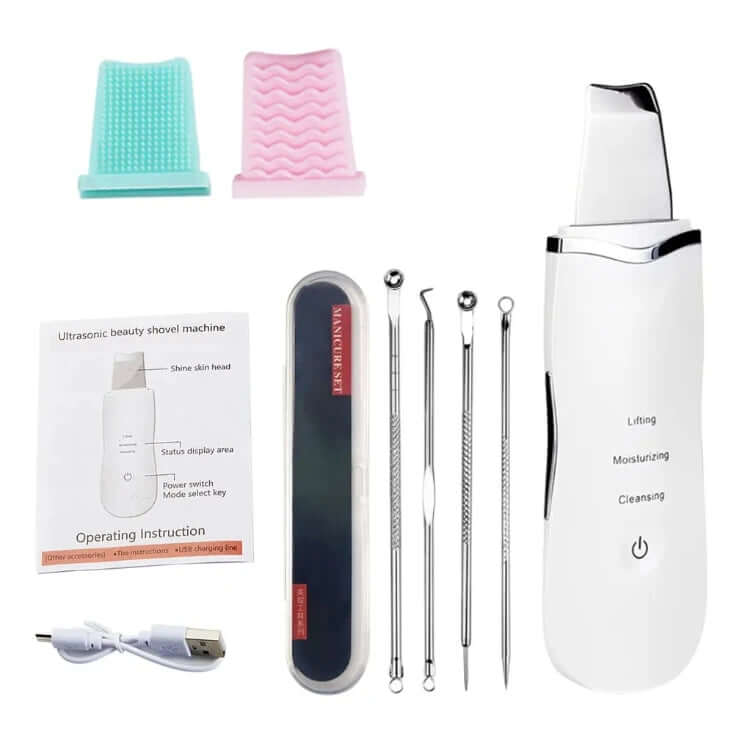 Facial Ultrasonic Skin Scrubber - Viva Bella