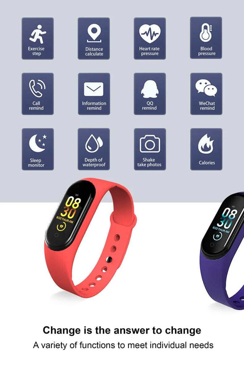 M4 Smartwatch - Bluetooth Fitness Tracker for Women - Viva Bella