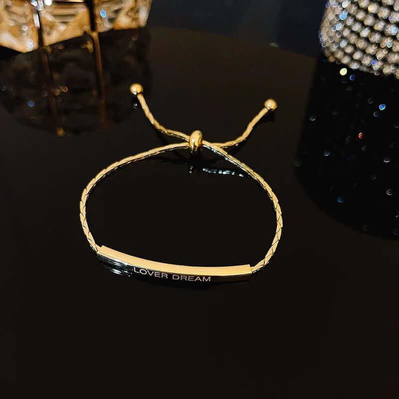 18K Gold Plated Rhinestone Bracelet – Square Zircon Adjustable Design - Viva Bella