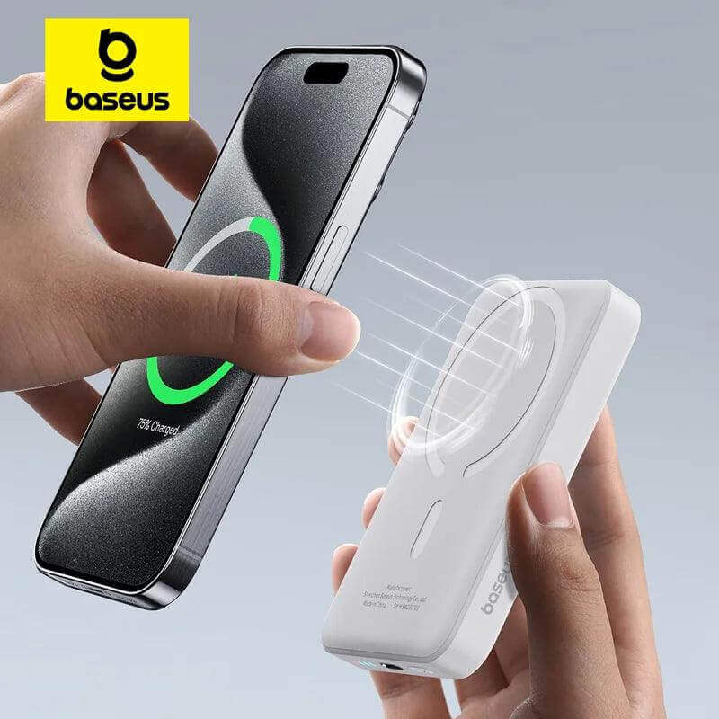 Baseus 20W Magnetic Power Bank - 5000mAh, Fast Charging for iPhone 8-16 - Viva Bella