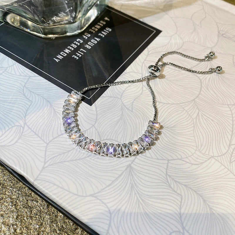 Fashion Droplet Shape Zircon Bracelet - Viva Bella