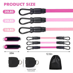 Ankle Straps Resistance Bands Set - Viva Bella