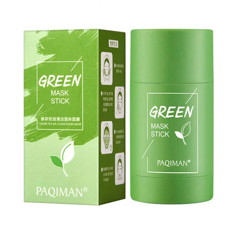 New Hot Green Tea Solid Cleansing Mask Dispel Acne Blemish Mark Remove Blackhead Acne Hydrating Moisturizing Deep Cleansing Mask - Viva Bella
