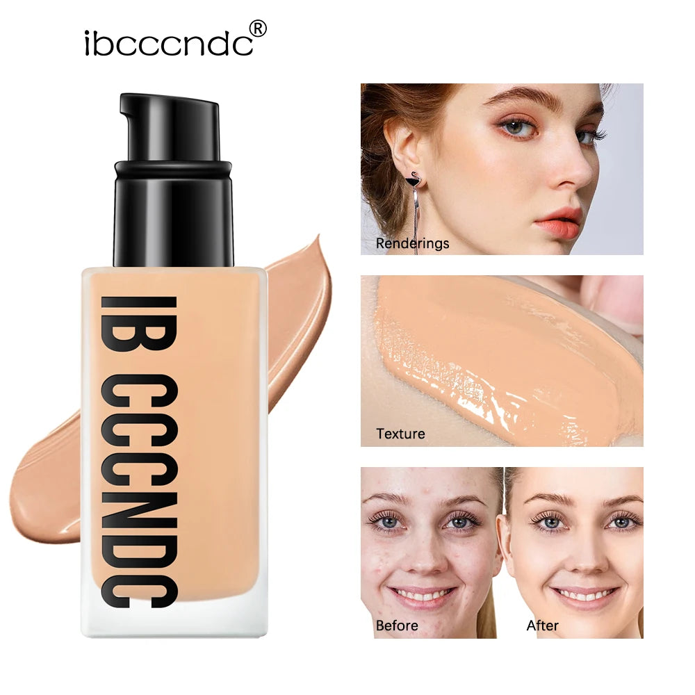 Make Up Foundation Cream for Face High Coverage Foundation Foundations Makeup Waterproof Korean Makeup Base Cosmetic Mist Cc Bb - Viva Bella