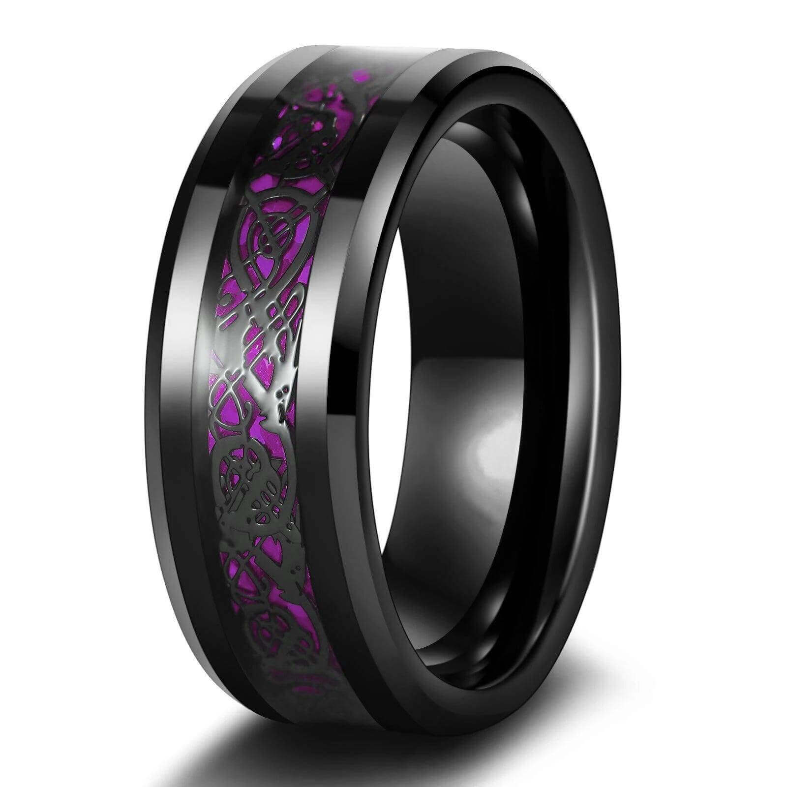 Couple Rings Set – Zirconia & Stainless Steel Wedding Jewelry - Viva Bella