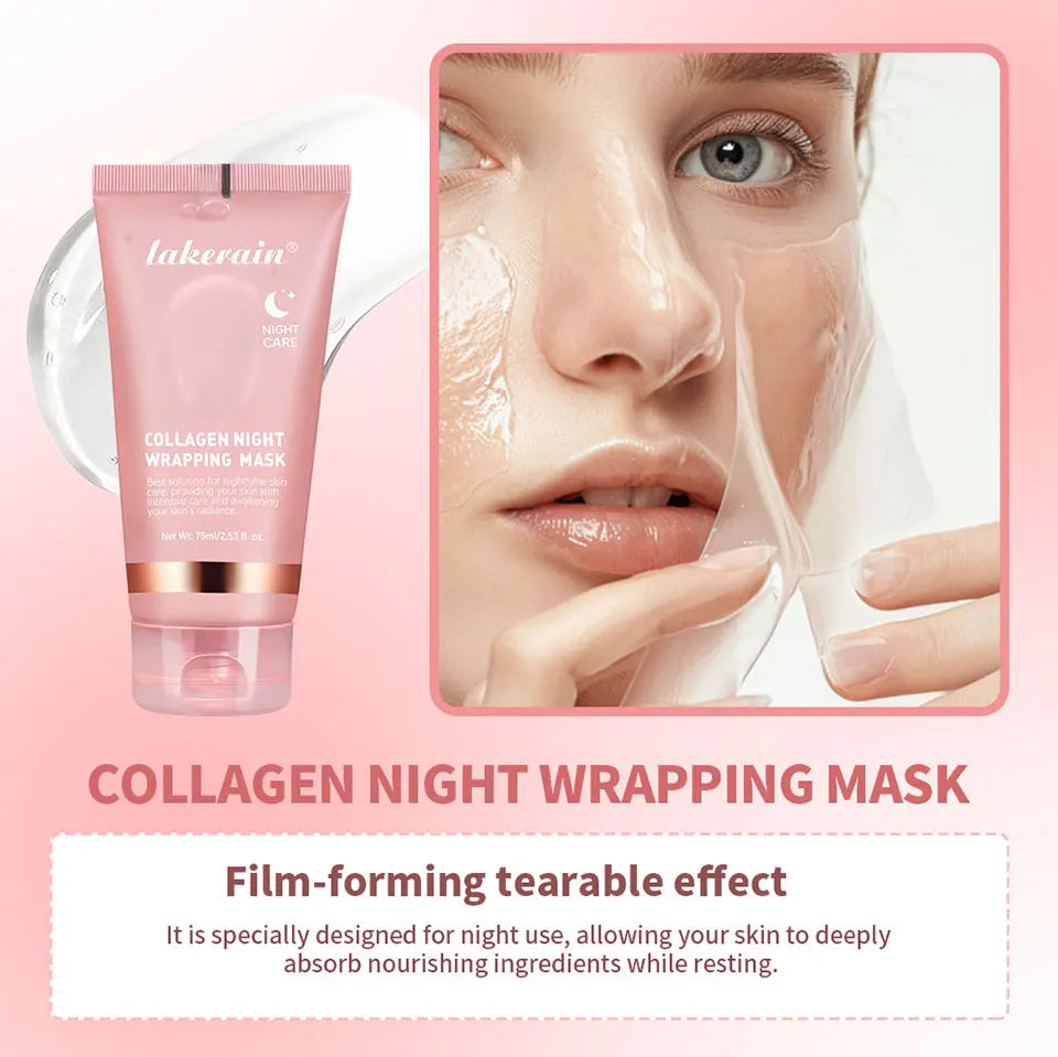 Korean Deep Collagen Mask Peel Off Mask Face Anti Wrinkle Lifting  Skin Care Masks Bio Pack Night Wrapping Woman Overnight Skin - Viva Bella
