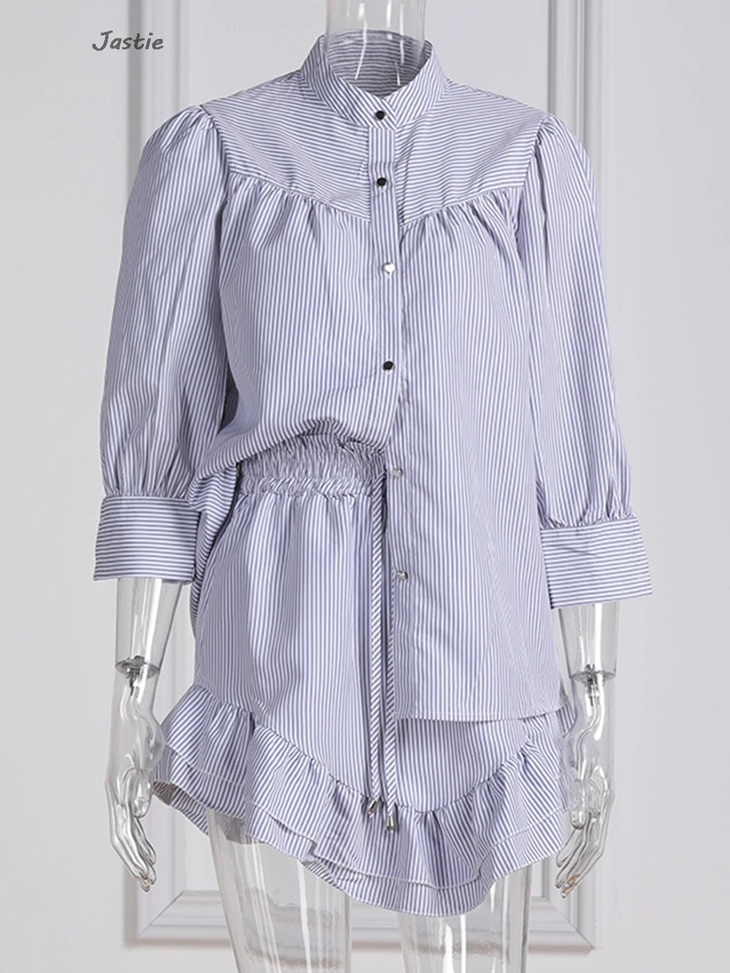 Striped Shirt & Skirt Set – Summer Casual Vibe