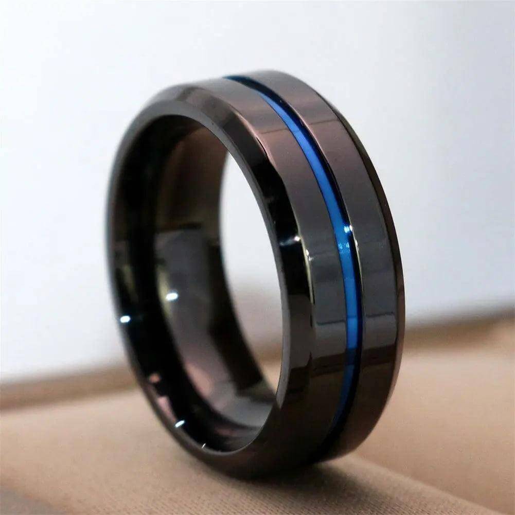 Couple Rings Set – Zirconia & Stainless Steel Wedding Jewelry - Viva Bella