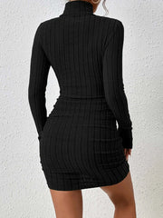 Long Sleeves Sheath Dress - Viva Bella