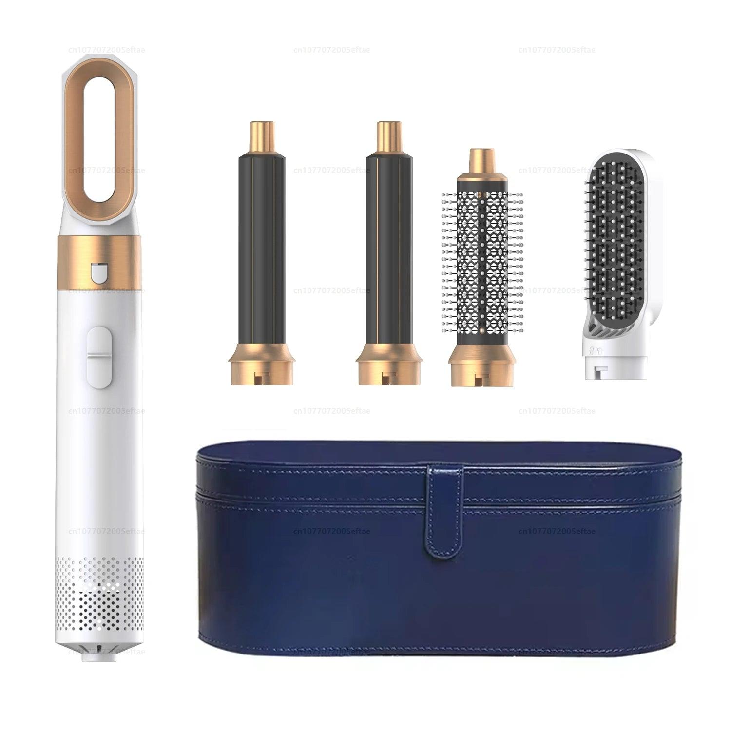 2025 New 5-in-1 Hair Dryer Hot Comb Set Professional Curling Iron Hair Straightener Styling Tool for Dyson Airwrap Hair Dryer Ho - Viva Bella